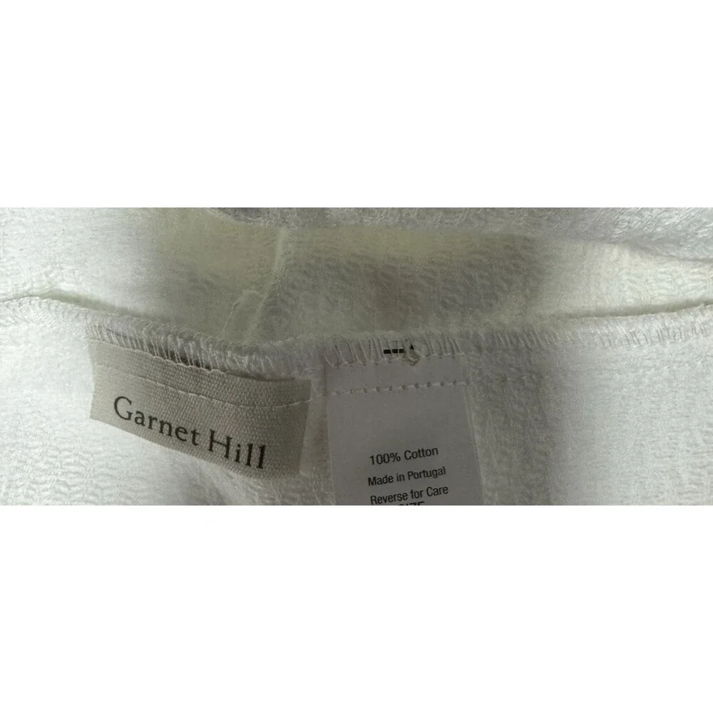 Garnet Hill  Matress  Cover-White  100% Cotton SZ TWIN  NEW Unopened!